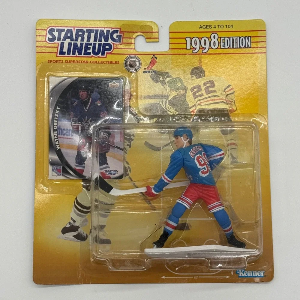 1998 Starting Lineup Wayne Gretzky New York Rangers Kenner Figure Upper Deck